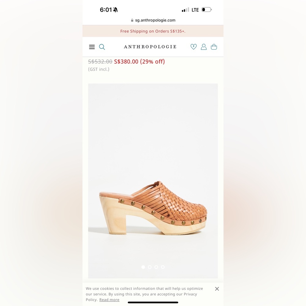 Beek x Anthropologie Woodhen Heeled Clogs
